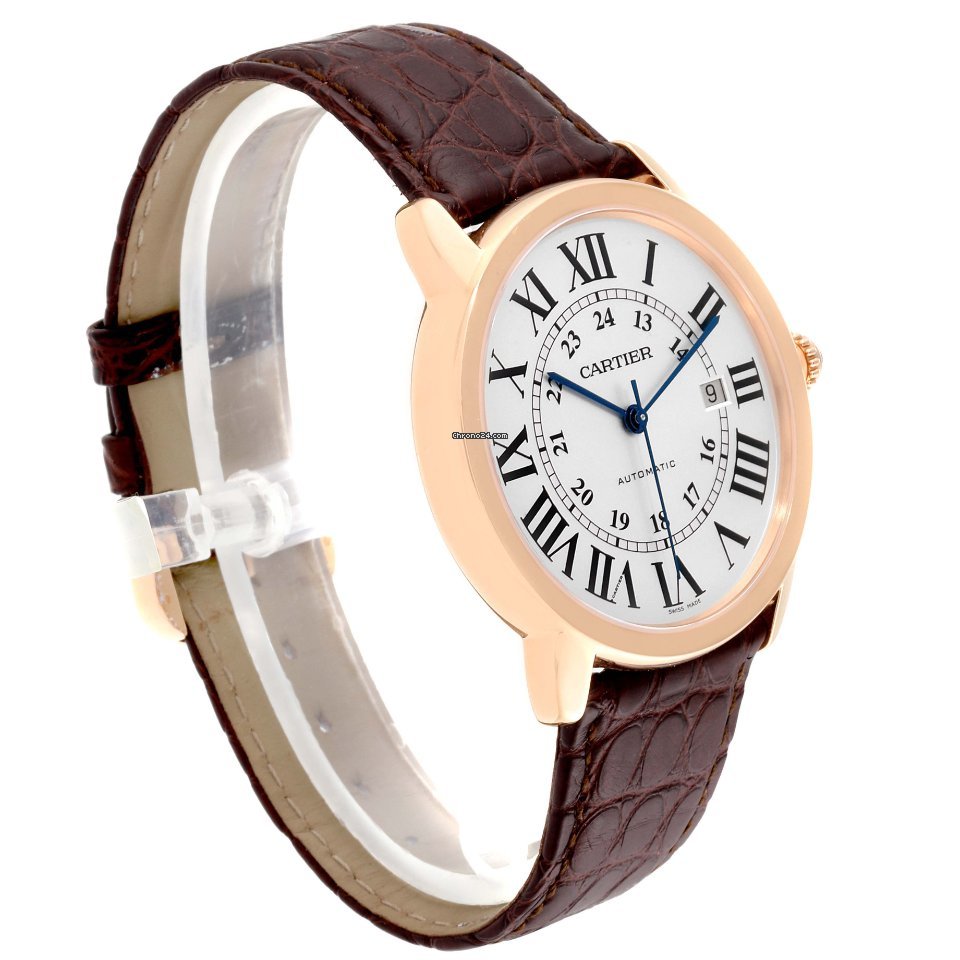 Cartier Ronde Solo de Cartier Mens watch Unisex Automatic Gold Steel W6701009 7