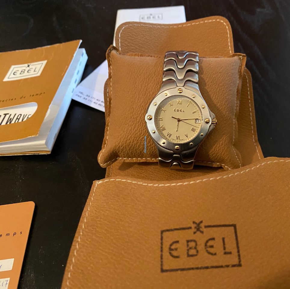 Ebel Sportwave Mens watch Unisex Quartz Gold Steel E 6187631 7