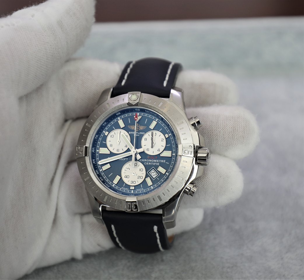 Breitling Colt Chronograph Mens watch Unisex Quartz Steel A73388111C1X1 7