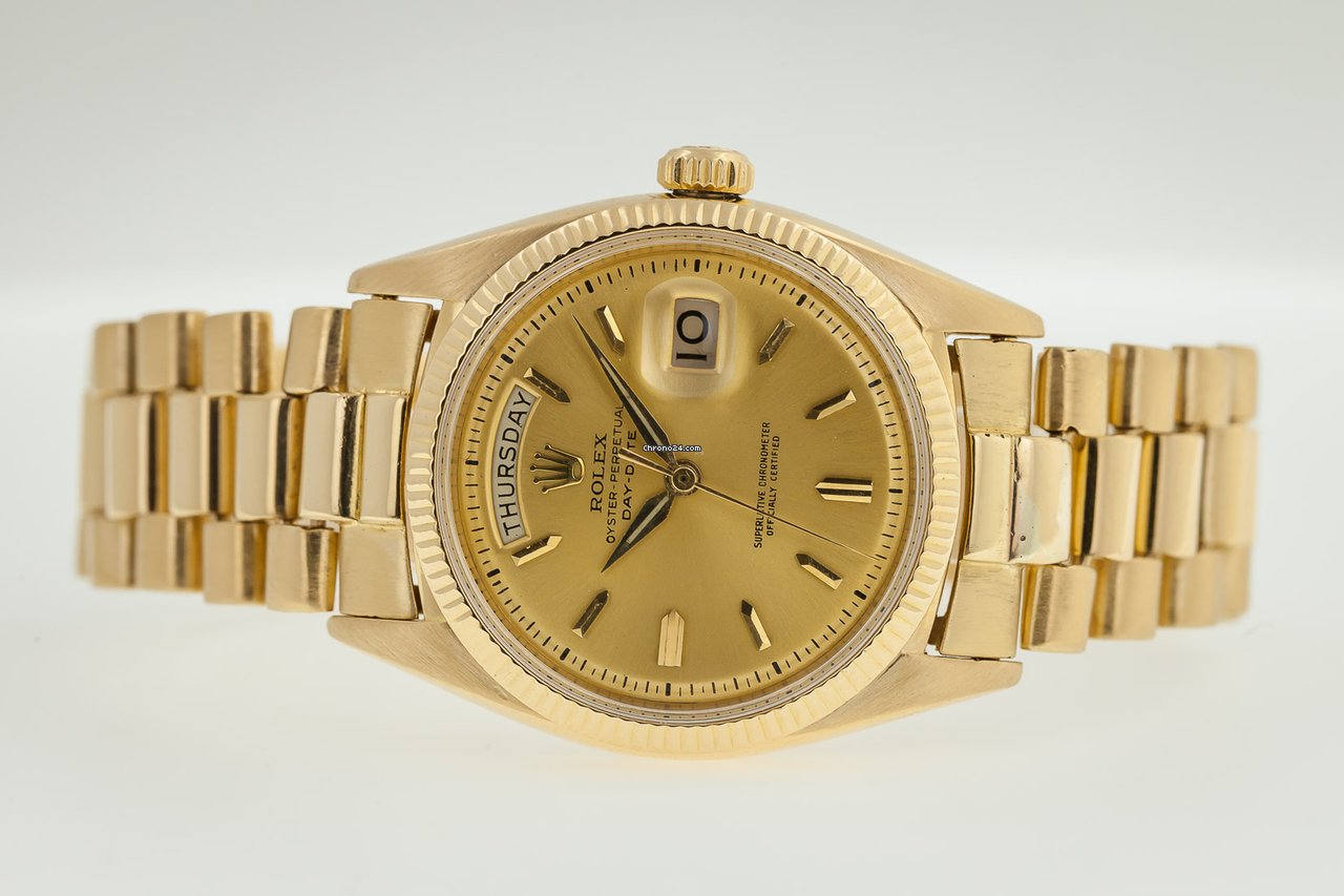 Rolex Day-Date Mens watch Unisex Yellow gold Automatic 6611B 7
