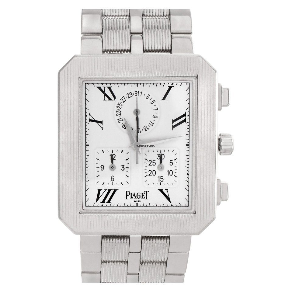 Piaget Mens watch Unisex Quartz White gold 14254 M601D 7