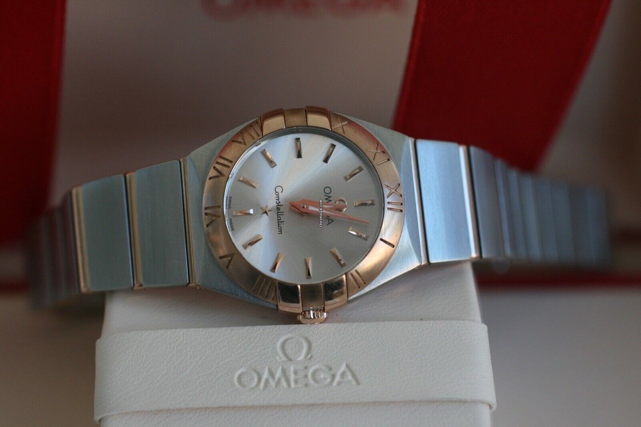 Omega Constellation Quartz Womens watch Quartz Gold Steel 123.20.24.60.02.001 7