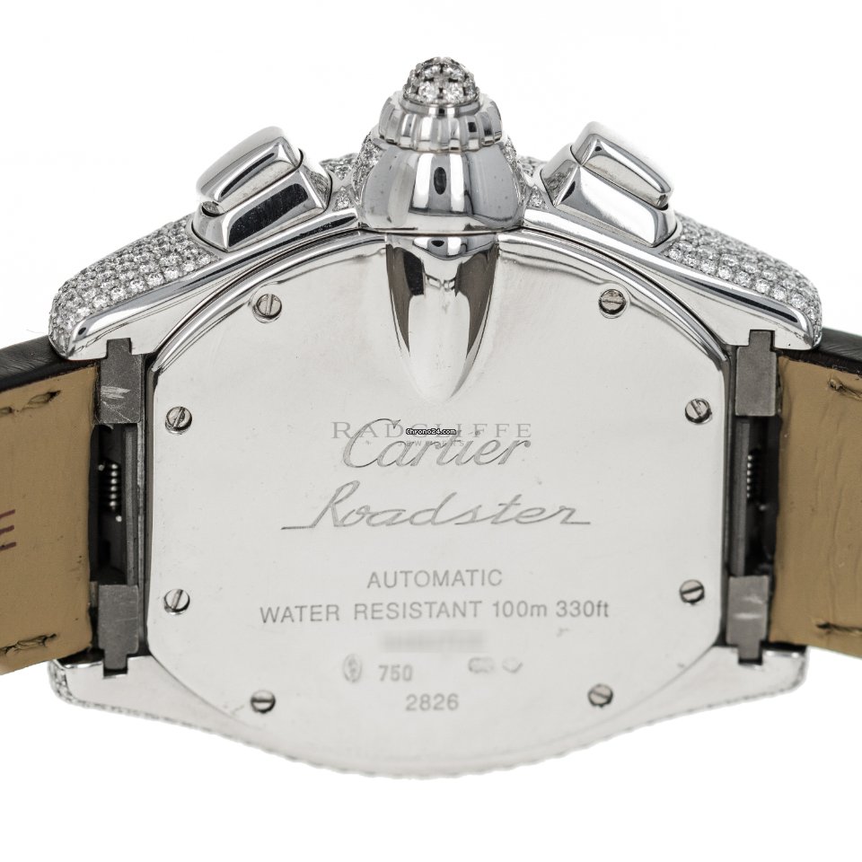 Cartier Roadster Mens watch Unisex Automatic White gold Cartier 2826 7