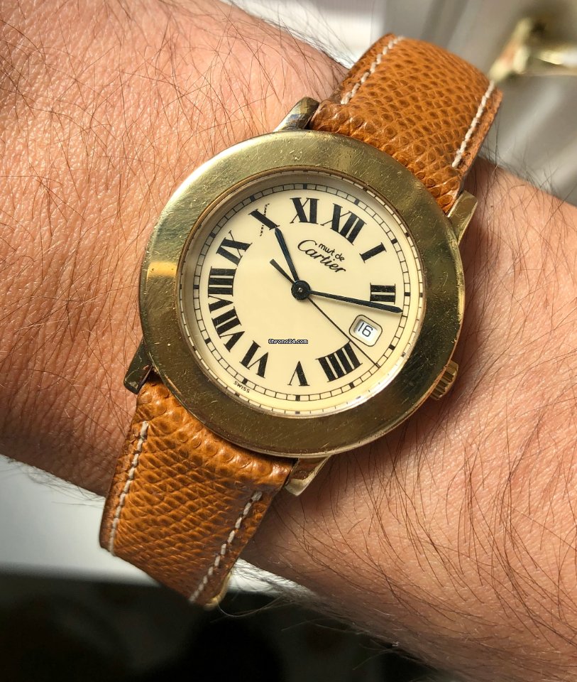 Cartier Quartz Gold Steel 1800 1 7