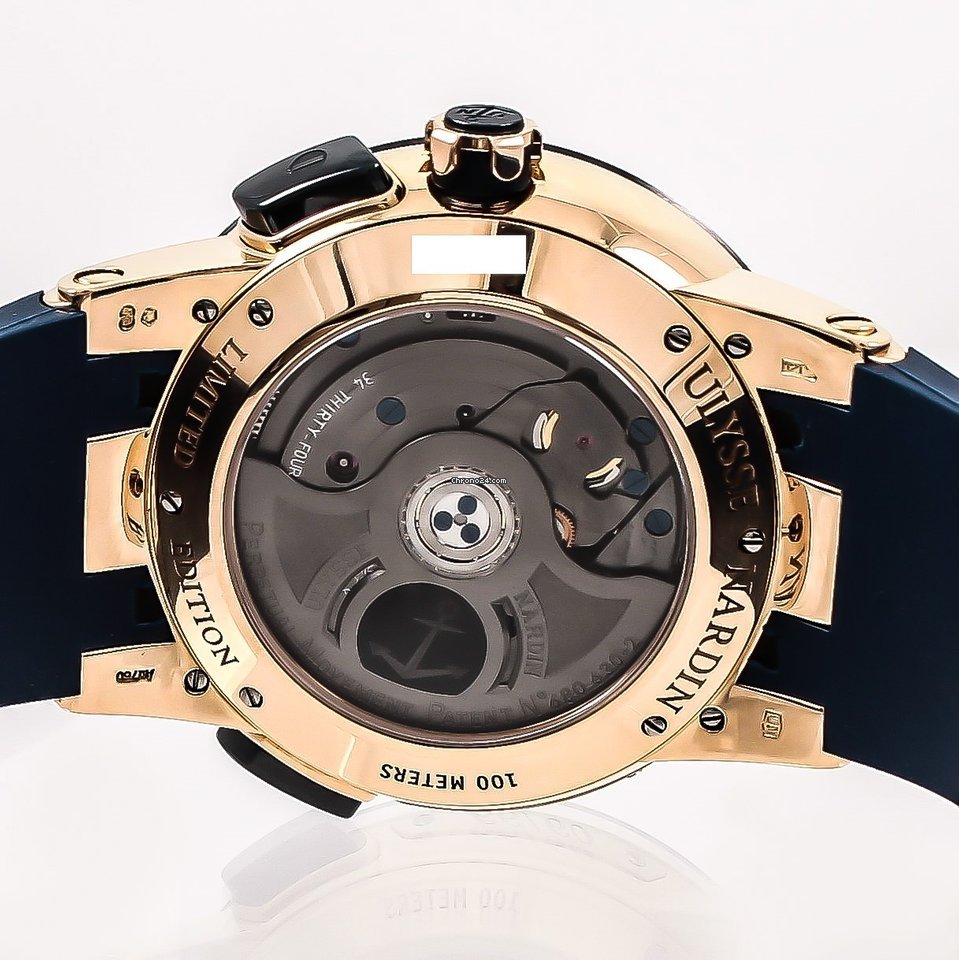 Ulysse Nardin El Toro  Black Toro Mens watch Unisex Automatic Rose gold 326-00-3 BQ 7