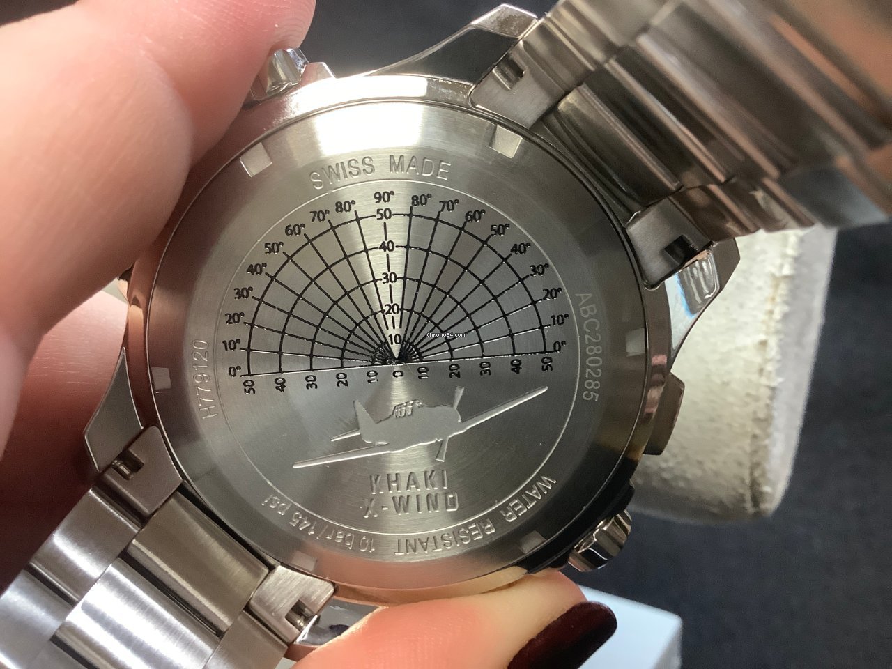 Hamilton Khaki X-Wind Mens watch Unisex Quartz Steel H77912135 7