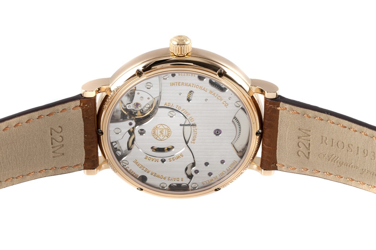 IWC Portofino Hand-Wound Mens watch Unisex Manual winding Red gold 5101 7