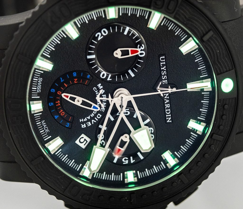 Ulysse Nardin Diver Black Sea Mens watch Unisex Automatic Steel 353-92 7