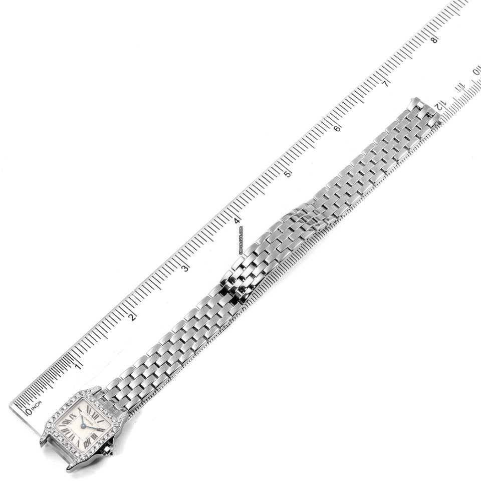 Cartier Santos Demoiselle Womens watch Quartz White gold WF9005Y8 7