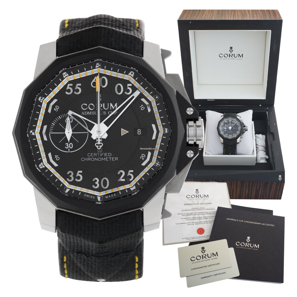 Corum Admirals Cup Seafender Centro Mens watch Unisex Automatic Titanium 960.101.04 0231 AN14 7