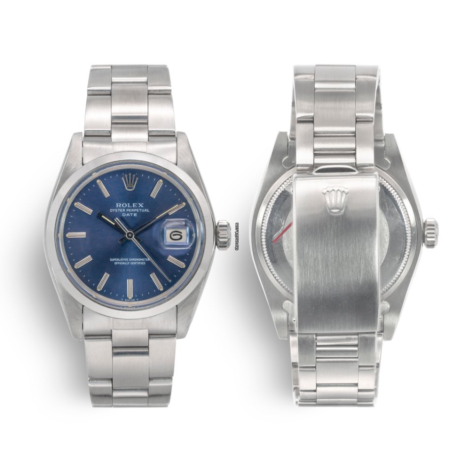 Rolex Oyster Perpetual Date Mens watch Unisex Steel Automatic 1500 Vintage 7