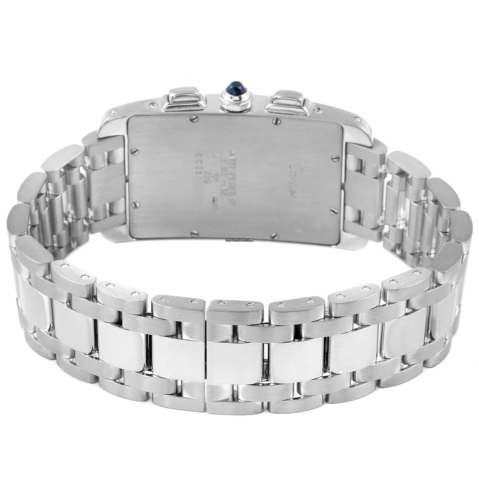 Cartier Tank Americaine Mens watch Unisex Quartz W26033L1 7