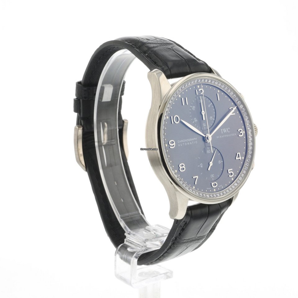 IWC Portuguese Chronograph Mens watch Unisex Automatic White gold IW371473 7