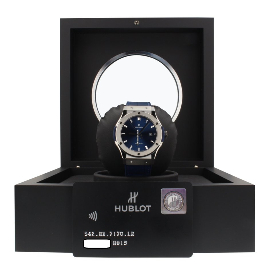 Hublot Classic Fusion Blue Mens watch Unisex Automatic Titanium 542NX7170LR 7