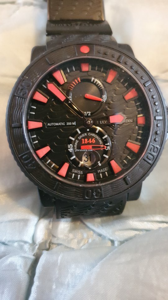 Ulysse Nardin Diver Black Sea Mens watch Unisex Automatic 1506 7