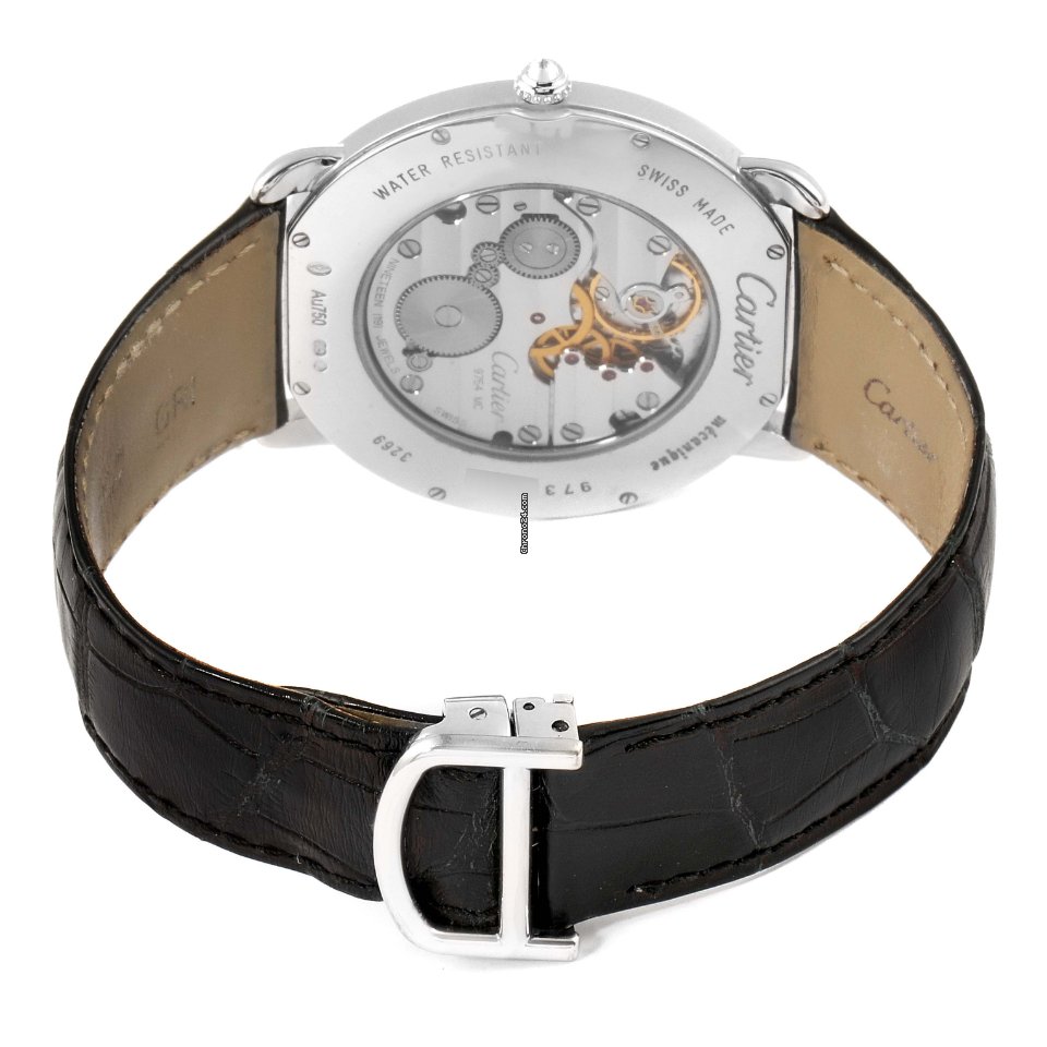 Cartier Ronde Louis Cartier Mens watch Unisex Manual winding White gold WR007002 7
