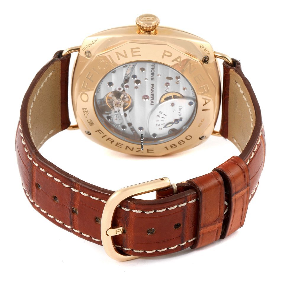 Panerai Radiomir 8 Days Mens watch Unisex Manual winding Rose gold PAM00197 7