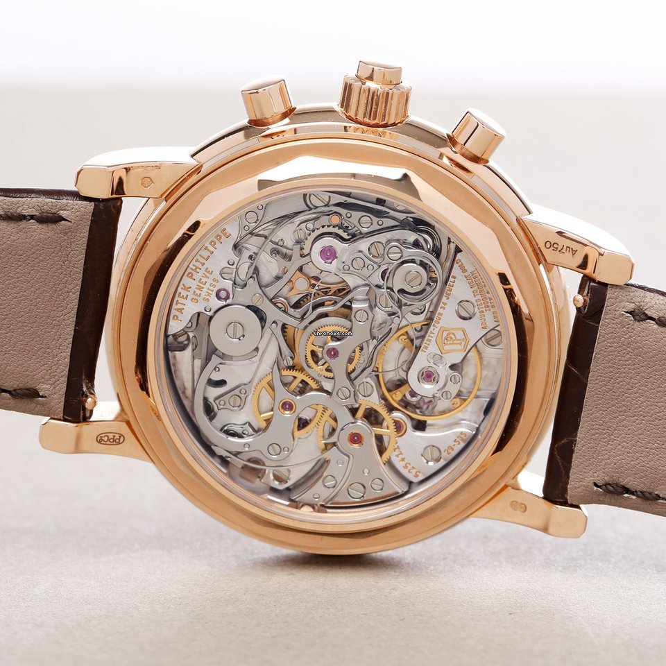 Patek Philippe Perpetual Calendar Chronograph Mens watch Unisex Manual winding Rose gold 5204R-001 7