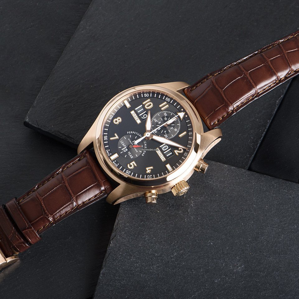 IWC Pilot Spitfire Perpetual Calendar Digital Date-Month Mens watch Unisex Automatic Rose gold IW379105 7