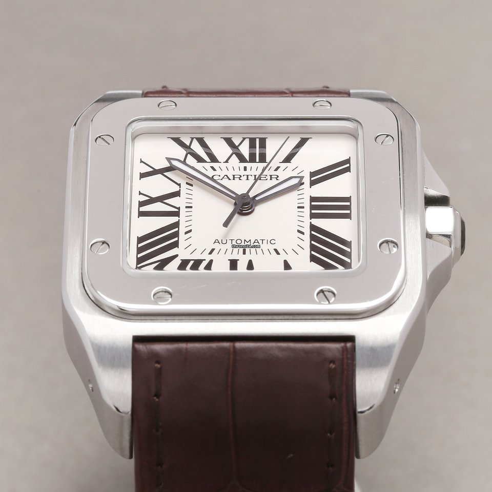 Cartier Santos 100 Mens watch Unisex Automatic Steel W20073X8 or 2656 7
