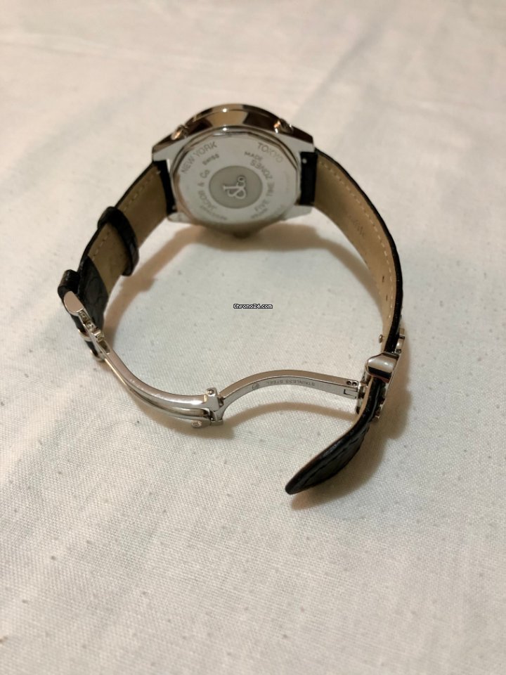 Jacob & Co. Five Time Zone Mens watch Unisex Quartz Steel JCM 7