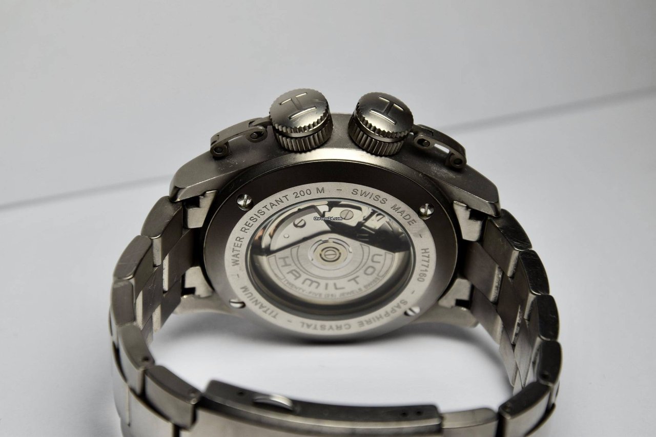 Hamilton Khaki Navy Frogman Mens watch Unisex Automatic Titanium H777160 7