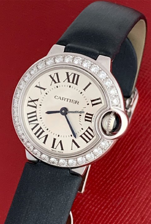 Cartier Ballon Bleu 28mm Womens watch Quartz White gold WE900351 7