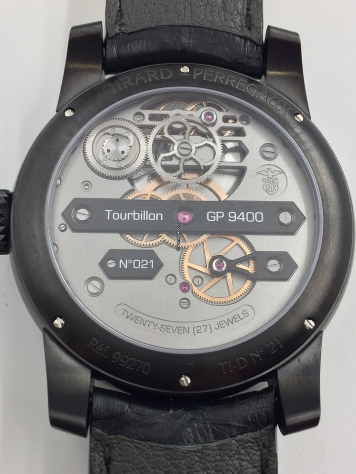Girard Perregaux Bridges Mens watch Unisex Automatic Titanium 99270-21-000-BA6A 7