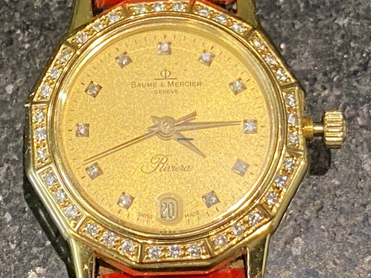 Baume & Mercier Riviera Mens watch Unisex Quartz Yellow gold 87012.1 7
