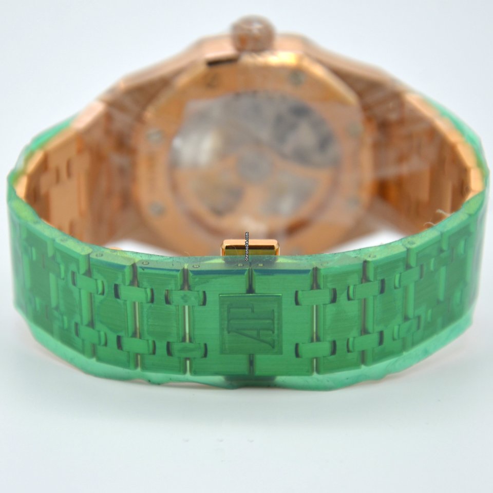 Audemars Piguet Royal Oak Double Balance Wheel Openworked Mens watch Unisex Automatic Rose gold 15467OR.OO.1256OR.01 7