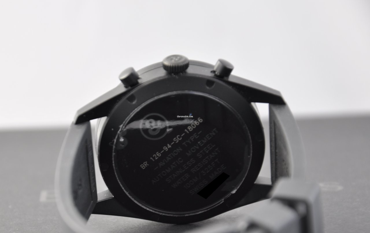 Bell & Ross BR V1 Mens watch Unisex Automatic Steel BRV126-BL-CA-CO US 7