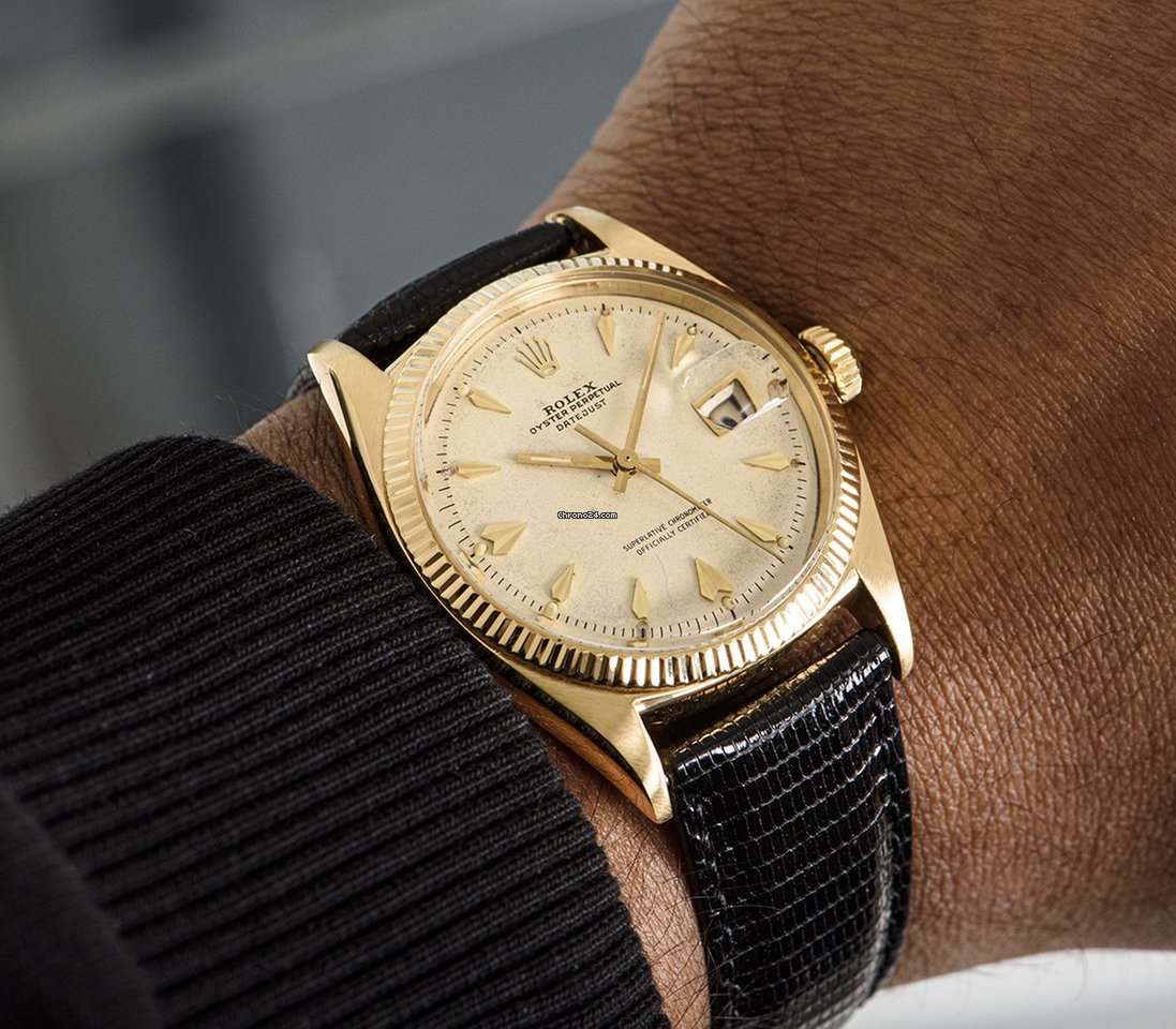Rolex Datejust 36 Mens watch Unisex Yellow gold Automatic 6605 7