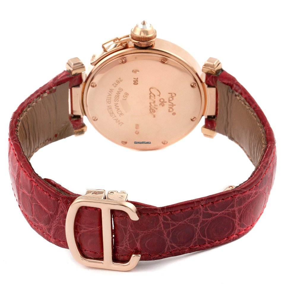 Cartier Pasha Womens watch Quartz Rose gold WJ123021 7