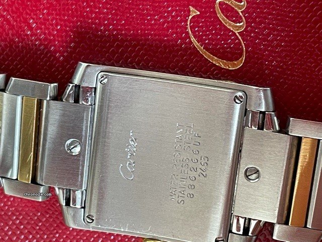 Cartier Tank Francaise Mens watch Unisex Quartz Gold Steel W51012Q4 7