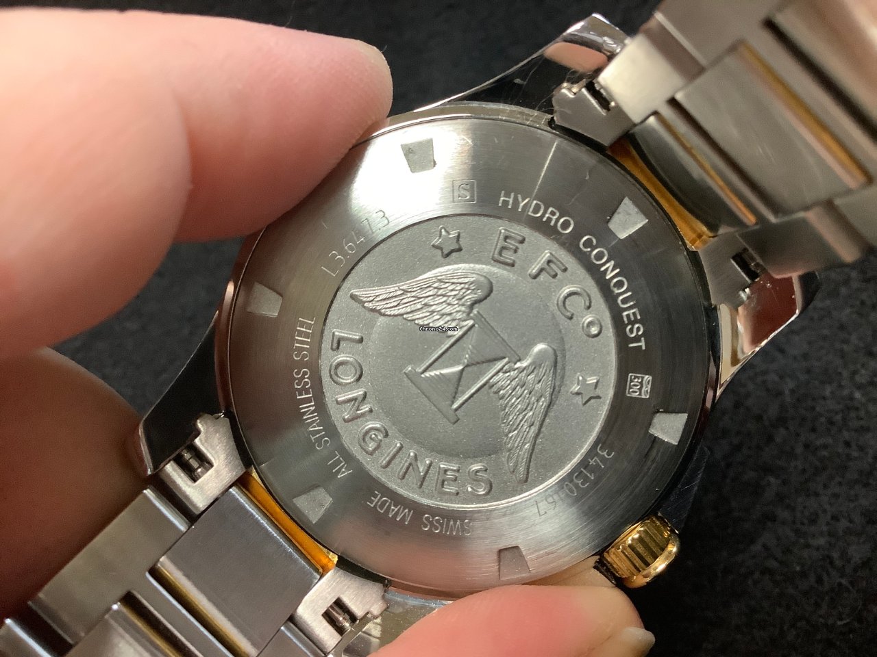 Longines HydroConquest Mens watch Unisex Quartz Steel L3.647.4 7