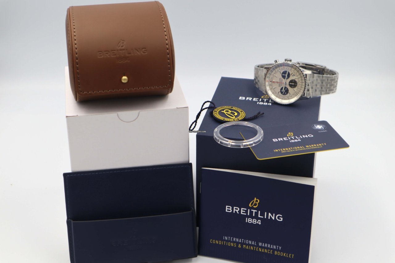 Breitling Navitimer 1 B01 Chronograph 43 Mens watch Unisex Automatic Steel AB0121211G1A1 7