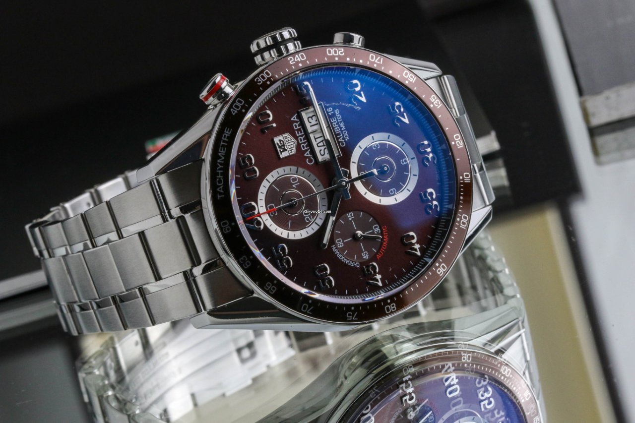 TAG Heuer Carrera Calibre 16 Mens watch Unisex Automatic Steel CV2A12 7