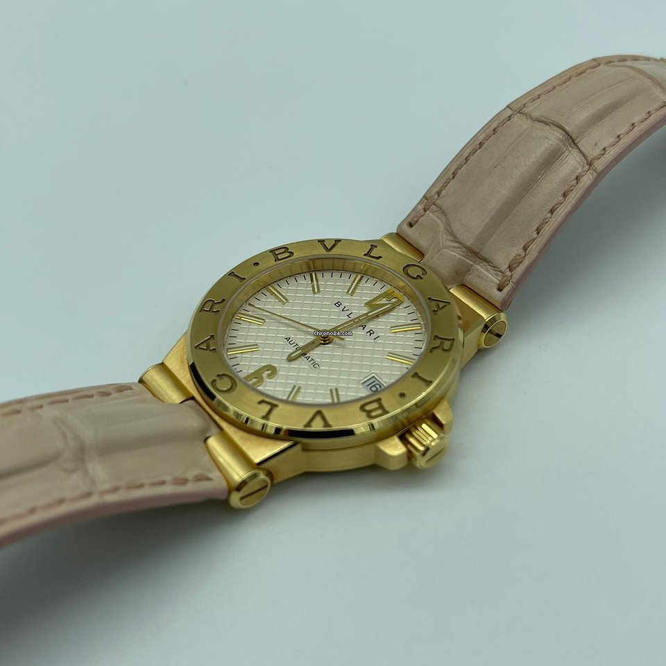 Bulgari Diagono Womens watch Automatic Yellow gold DG35C6GLD 7
