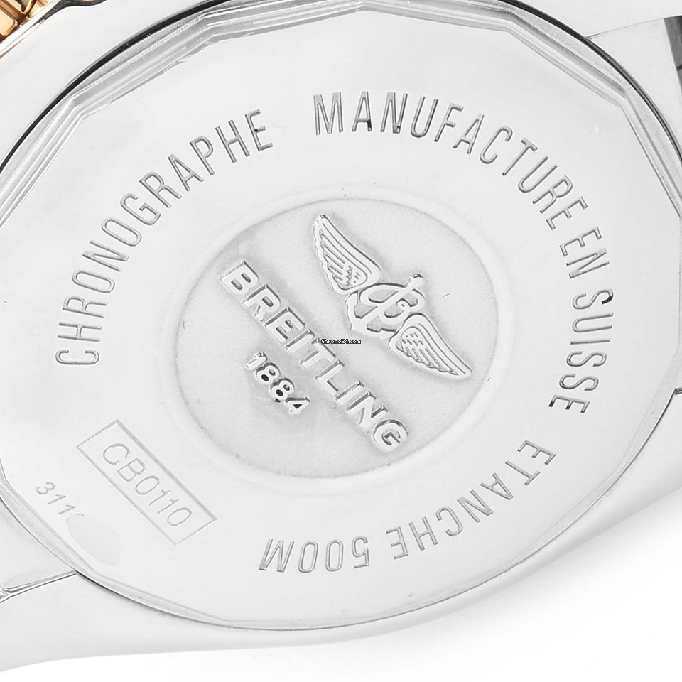 Breitling Mens watch Unisex Automatic Gold Steel CB011012 7