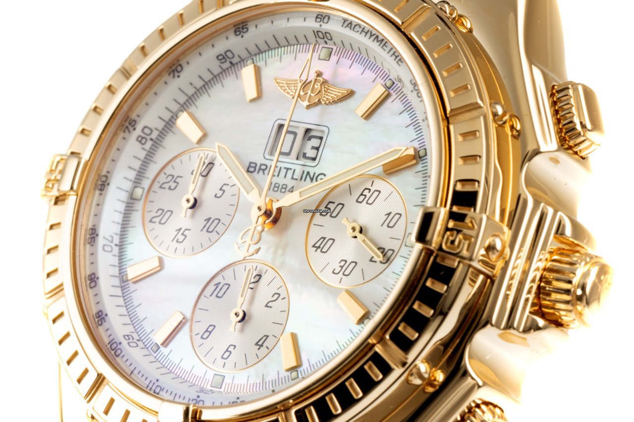 Breitling Crosswind Special Mens watch Unisex Automatic Yellow gold K44355 7