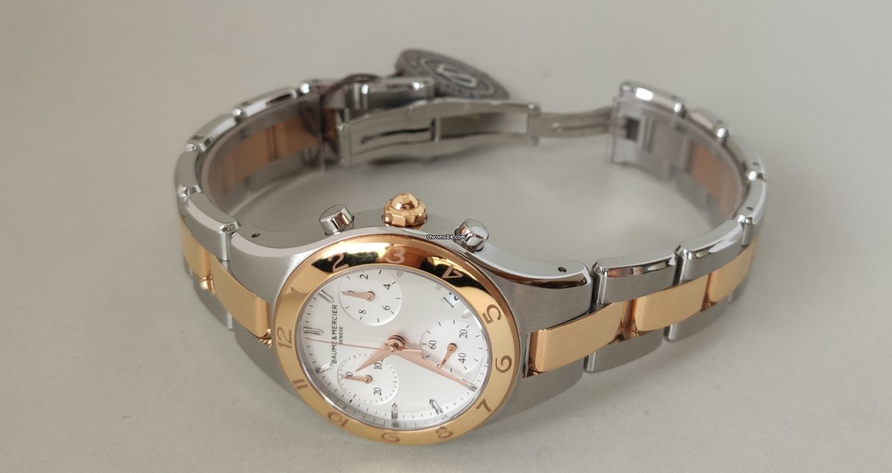 Baume & Mercier Linea Womens watch Quartz Gold Steel M0A10016 7