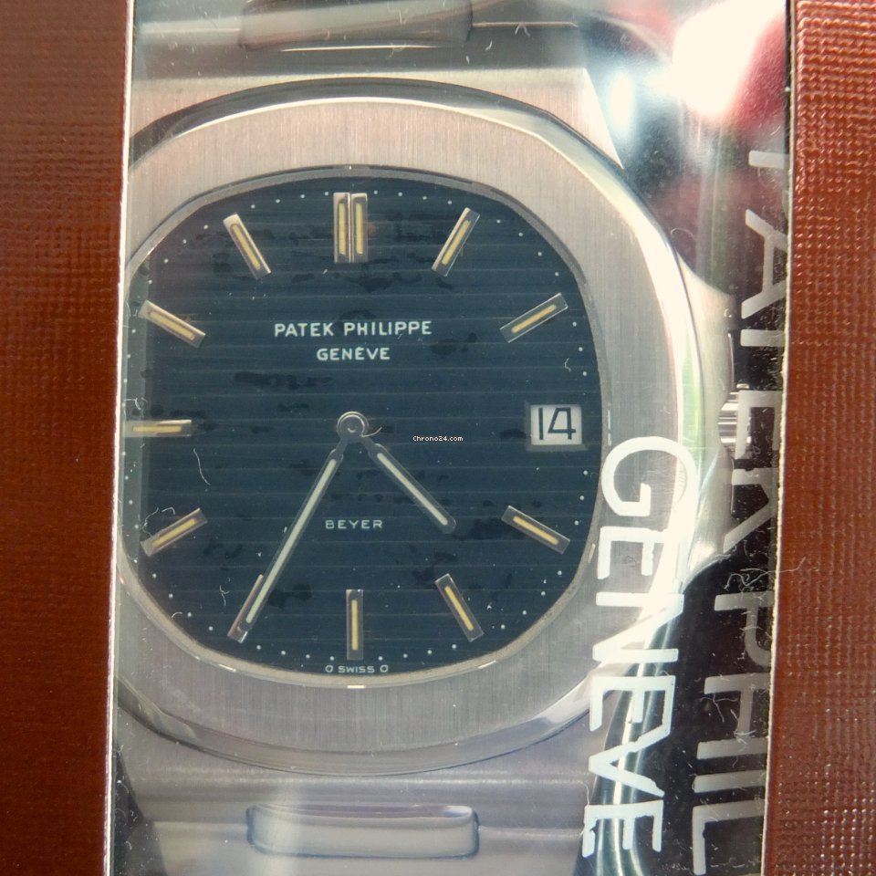 Patek Philippe Nautilus Mens watch Unisex Automatic Steel 3700 PP Nautlius Jumbo Stahl Beyer + 3700 GG G1belin -41mm Sammlerpaket 7