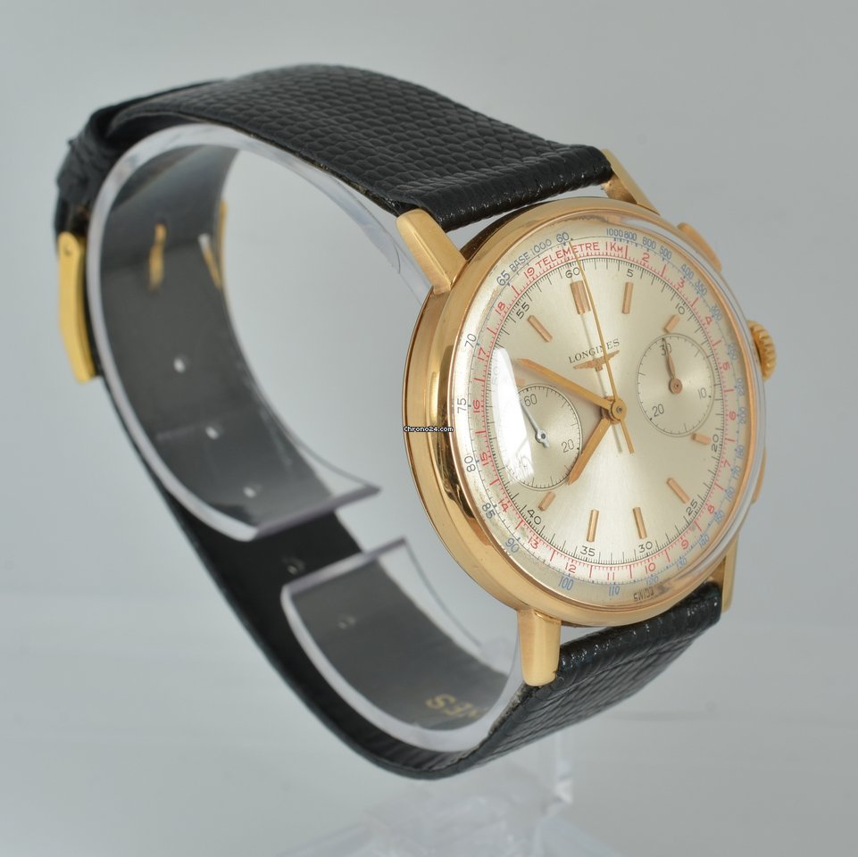 Longines Mens watch Unisex Manual winding Rose gold 7414 7