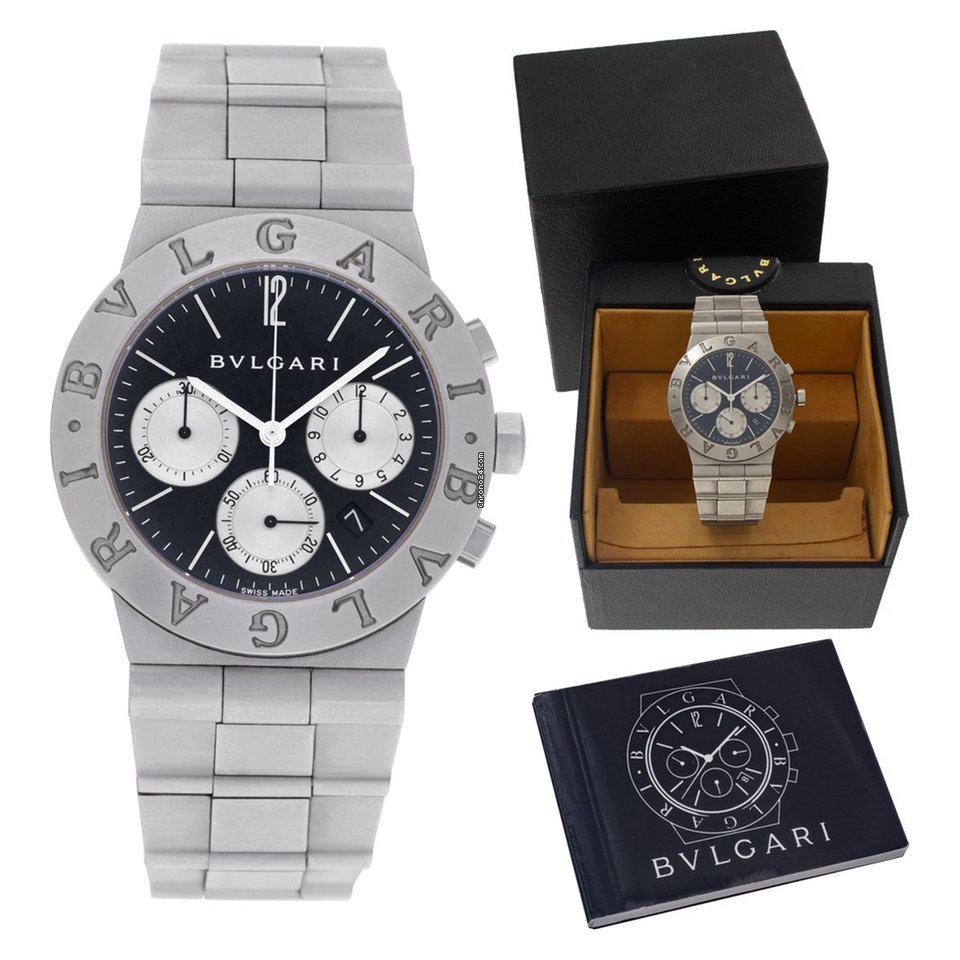 Bulgari Diagono Mens watch Unisex Quartz Steel CH 35S 7