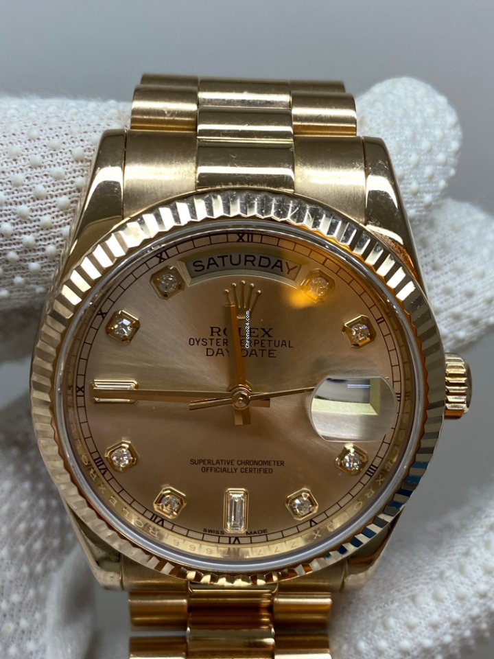 Rolex Day-Date 36 Mens watch Unisex Rose gold Automatic 118235A 7