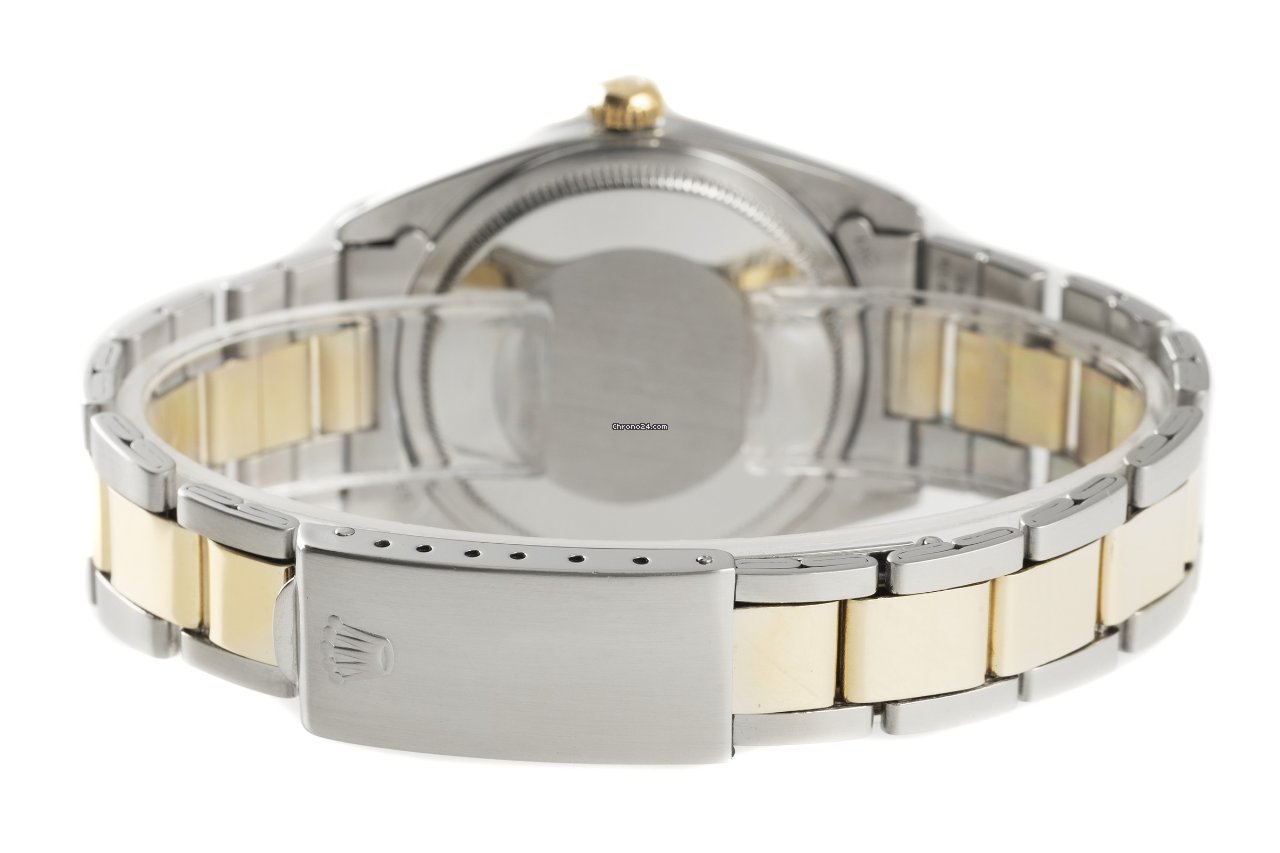 Rolex Oyster Perpetual 34 Mens watch Unisex Gold Steel Automatic 1008 7