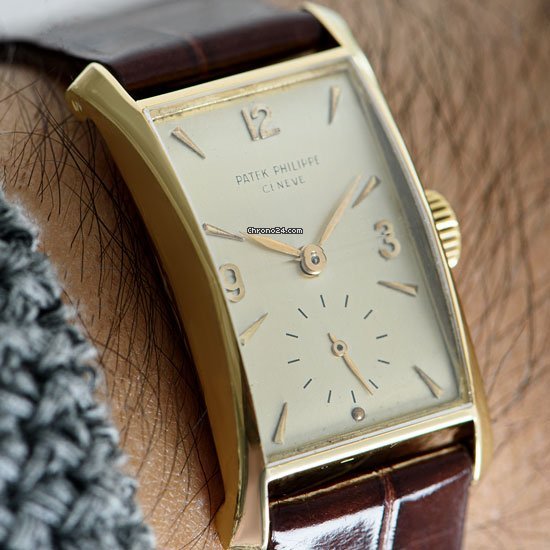 Patek Philippe Hour Glass Mens watch Unisex Manual winding Yellow gold 2468 7