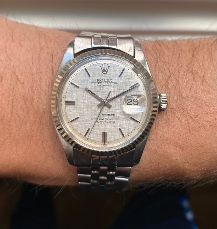 Rolex Datejust 36 Mens watch Unisex Steel Automatic Datejust 1601 7