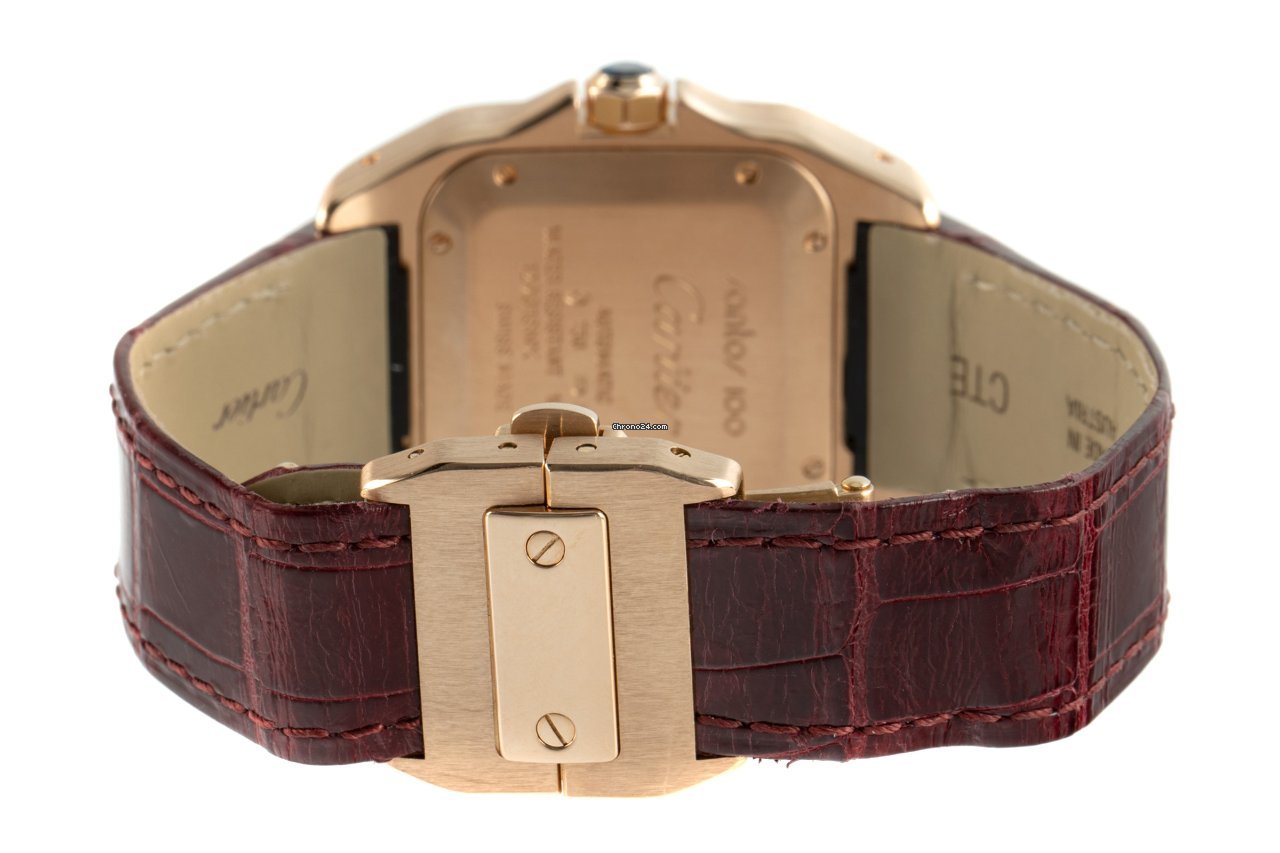 Cartier Santos 100 Mens watch Unisex Automatic Yellow gold 2879 7