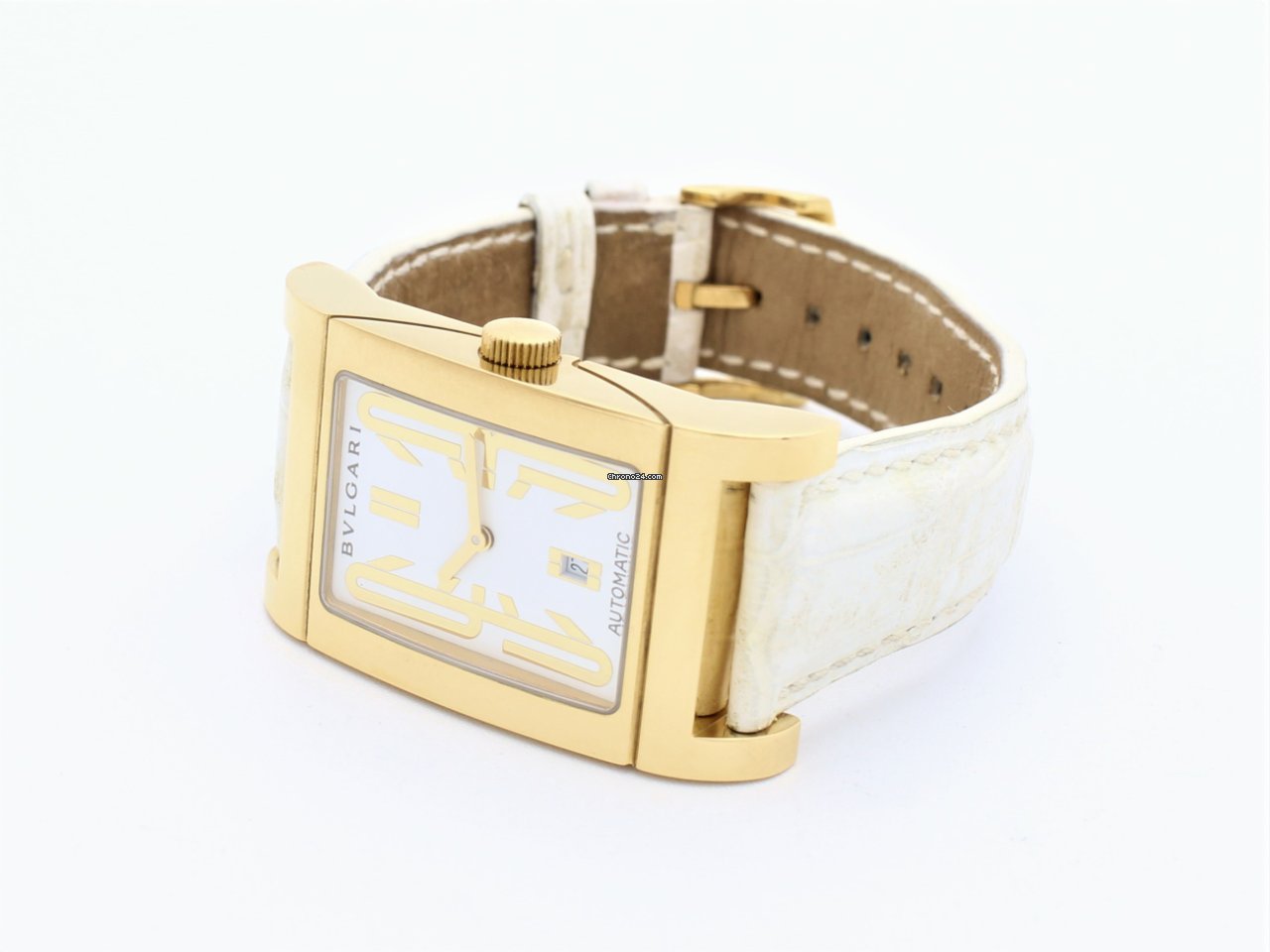 Bulgari Rettangolo Mens watch Unisex Automatic Yellow gold RT 45 G 7